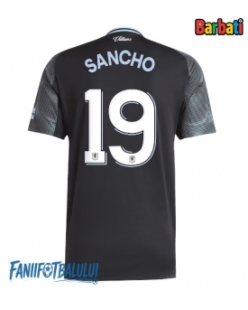 Aston Villa Jadon Sancho #19 Tricou Fotbal Replică 2025-26 Barbati Deplasare